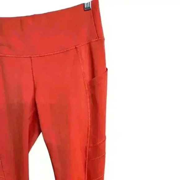 New Balance Orange Shape Shield 7/8 High Rise Side Pocket Leggings Size S - Picture 6 of 9